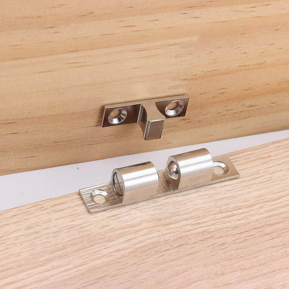 1Pcs Brass Copper Bead Lock Closet Tension Latch  for Furniture Cupboard Cabinet Door