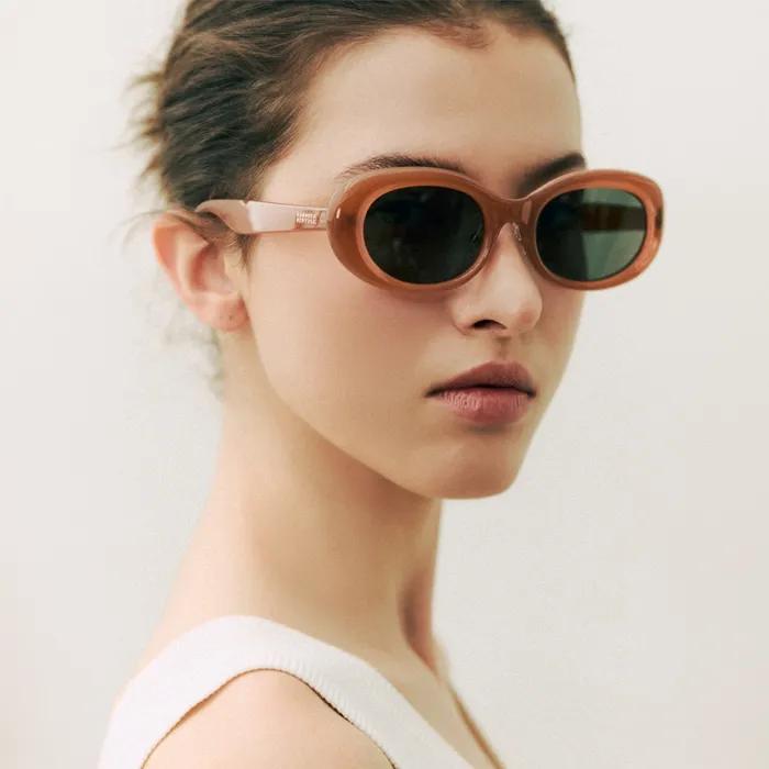 Солнцезащитные очки 26SS New Wave Янтарно-бежевые