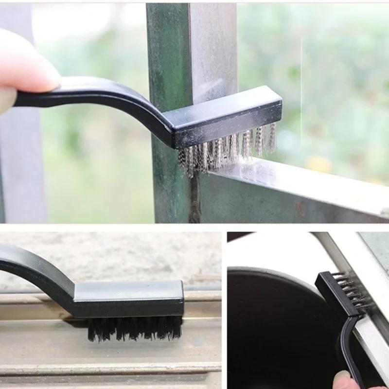 3 шт./набор Щетки из нержавеющей стали и медной проволоки для удаления ржавчины, полировки и детализации металла, 7 дюймов, зубная щетка, инструменты для чистки