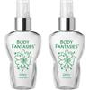 Body Fantasies Body Fantasy Body Fantasy Body Spray White Musk Мускусное обертывание Чистый аромат 50 мл Набор из 2 спреев для тела Белый мускус