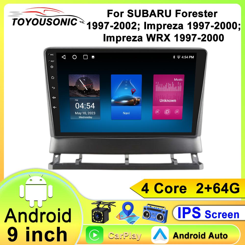 Android Car Multimedia Player For SUBARU Forester 1997-2002; Impreza 1997-2000 WRX 1997-2000 GPS Navigation CarPlay 4G Head Unit Stereo Video Player
