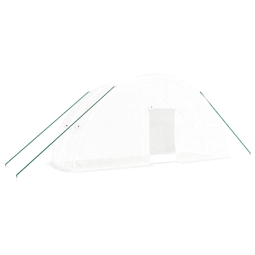 Greenhouse with Steel Frame White 12 m² 6 x 2 x 2.85 m