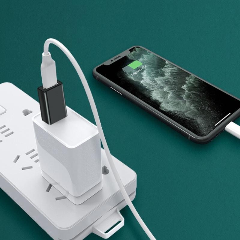 USB C female на USB male Адаптер OTG для быстрой передачи данных и быстрой зарядки для смартфонов, ноутбуков, зарядных устройств