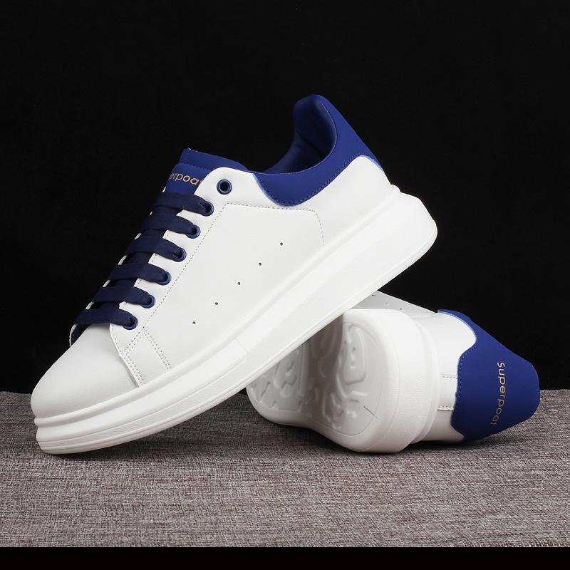 White Shoes for Men Thick Soles for Men Skateboard Shoes for Lovers Casual Sports Shoes for Men Light Travel Shoes