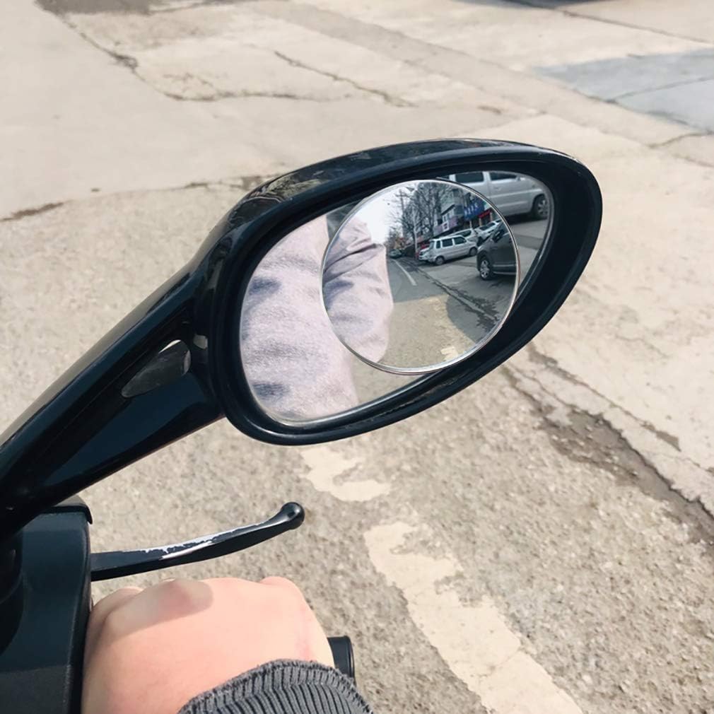 2PCS Large Stick-On Convex Blind Spot Mirror, 3.75" HD Glass Big Round Convex Rear View Mirror, Strong Adhesive For Car, Van, SUV And Trucks