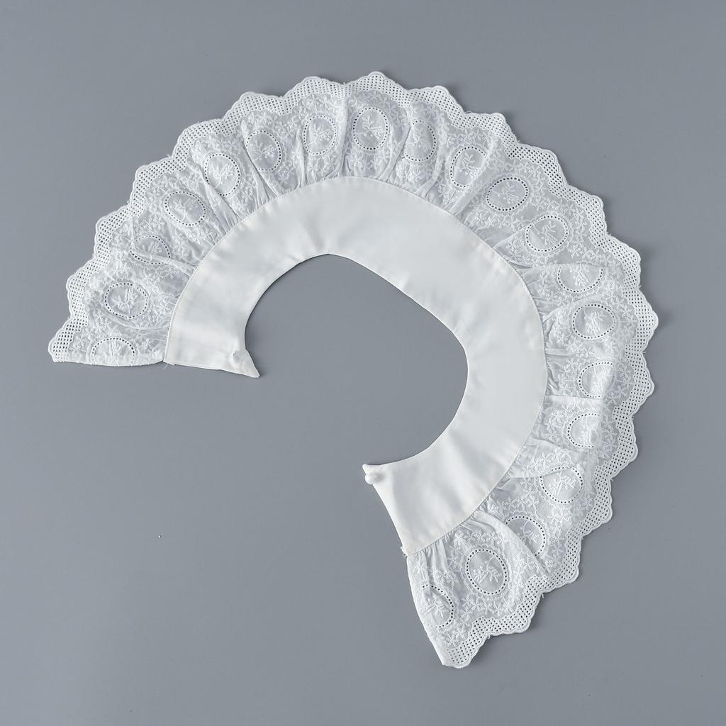 White Shoulder Wraps Shawl for Women's Shirt Fake Collar Blouse Detachable Collar Vintage Ladies False Blouse Collar Half Shirt