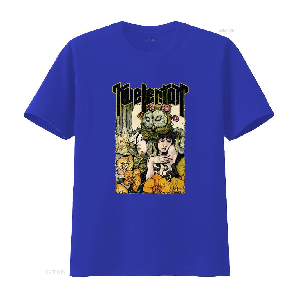 KVELERTAK Octopool T Shirt Unique Art Print with Owl Women and Floral Design for Stylish Look vintage Washed