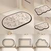 Abstract Shape Diatom Mud Doormat With Quick Drying For Bedroom And Entryway