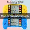 Classic Nostalgic Tetris Handheld Game Console with Large Screen - Creative Educational Toy for Kids