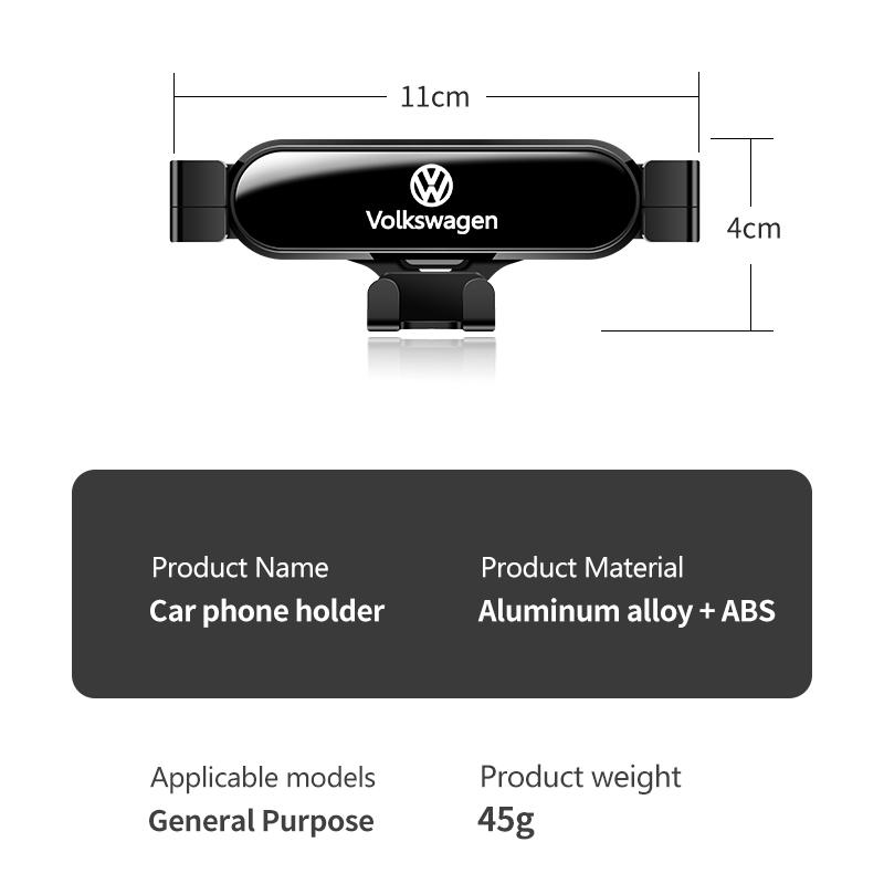 Car Phone Holder Gravity Air Vent Clip Mount Phone GPS Support Stand For Volkswagen VW Jetta Golf Beetle CC EOS GTI MK4 MK6 MK7 ze1