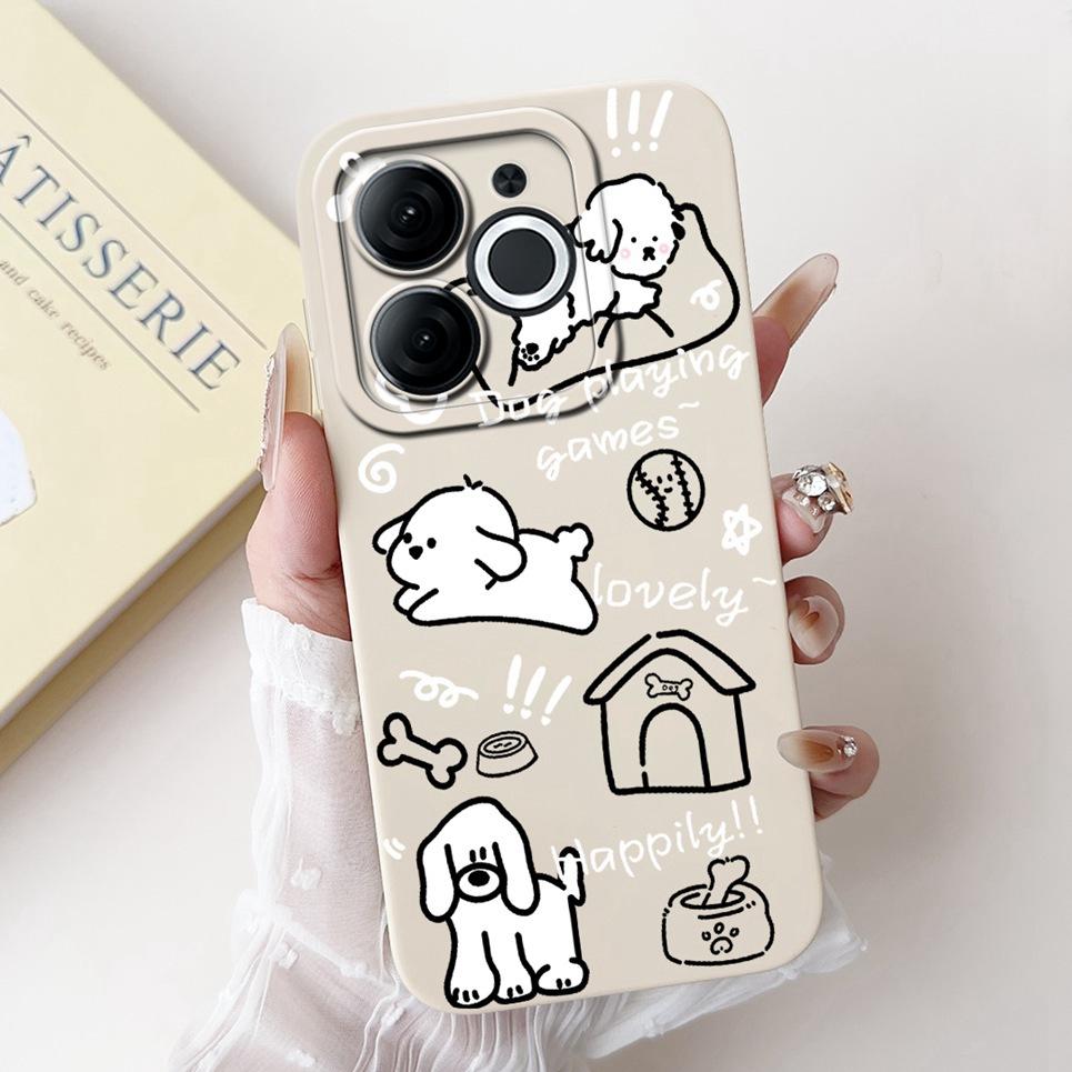 Soft Liquid Silicone Coque For ITEL A80 Phone Case Itel A70 A665L Back Cover Soft TPU Dragon Astronaut Black Cat Funda Bumper