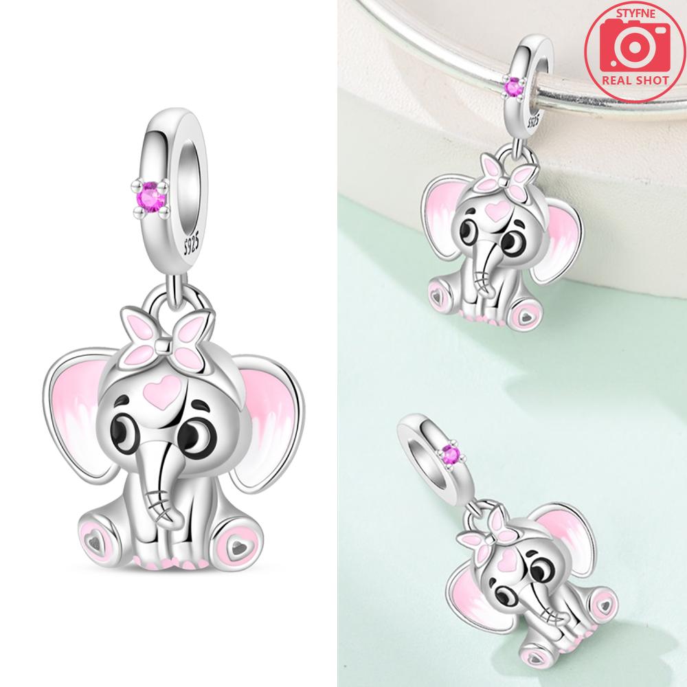 Изысканные животные Светлячок Синий бант Бусины-дельфины Подходят для браслетов-шармов Медь Оригинальное изготовление ювелирных изделий Женские подарки на годовщину