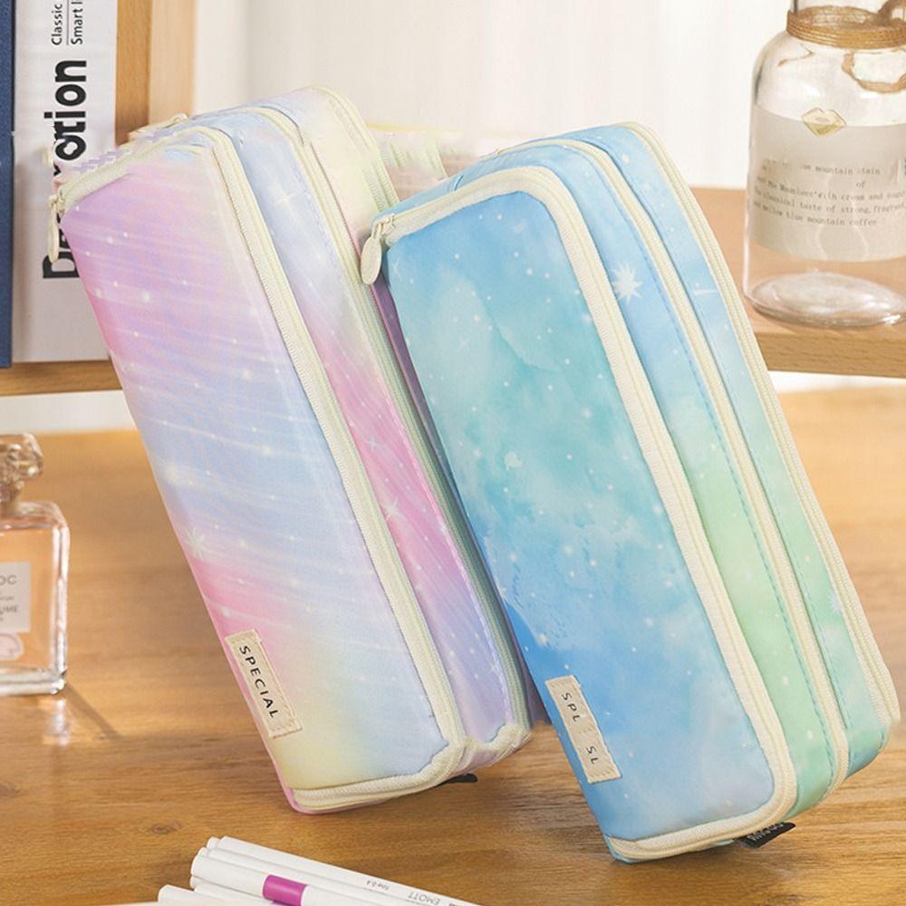 Portable Pencil Case Large Capacity Stationery Bag High Quality Pen Pouch School Office Supplies
