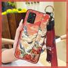 Chinese style Silicone Phone Case For Nokia G100 Wrist Strap Protective For Mom Shockproof Kickstand Back Cover Ring