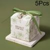 5pc Elegant Fresh Flowers Candy Box Biscuit Storage Party Supplies Gift Wrapping Favors Decor Paper