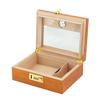 2024 Glass Display Cigar Humidor with Password Lock - Secure and Convenient Storage.