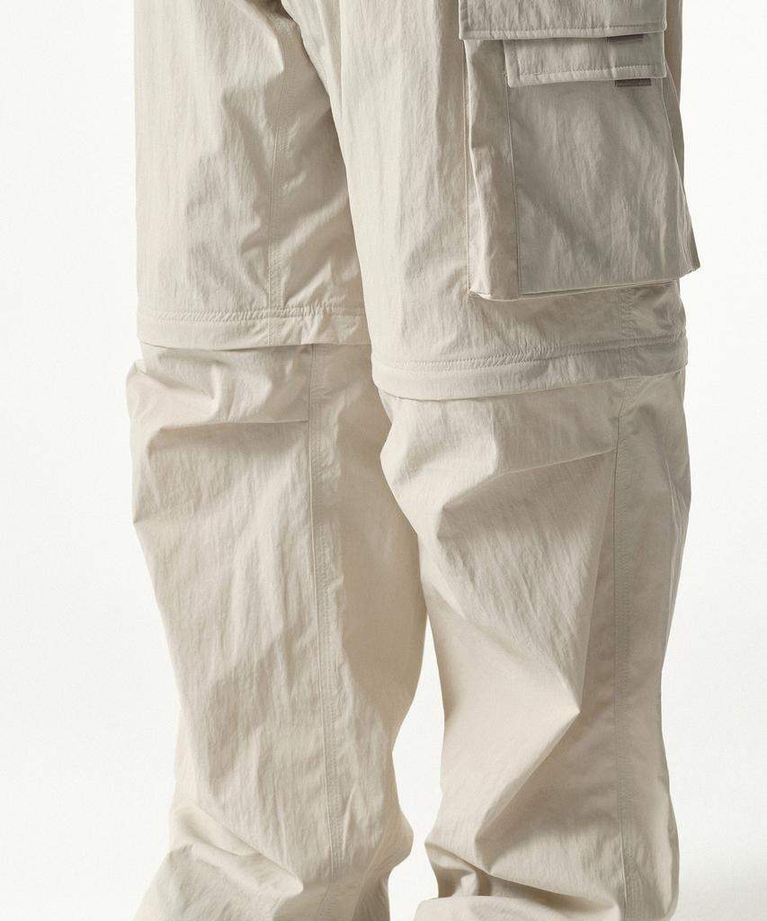 MUSINSA STANDARD [City Leisure] Wide Belted Detachable Cargo Pants [Dusty Cream]