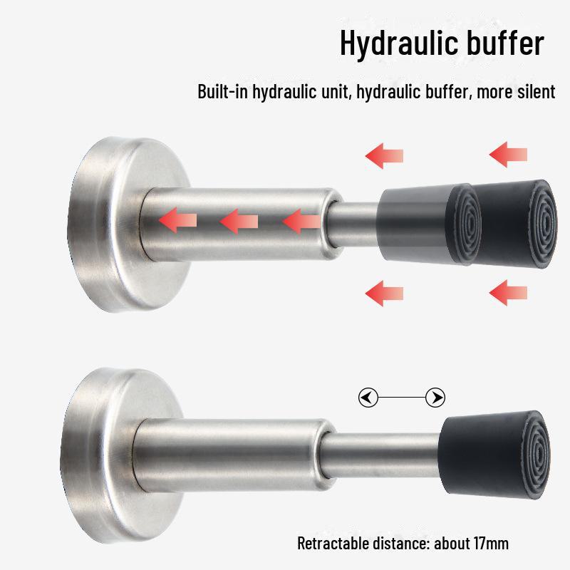 Wow Custom из нержавеющей стали без проколов, утолщенный резиновый дверной стопор