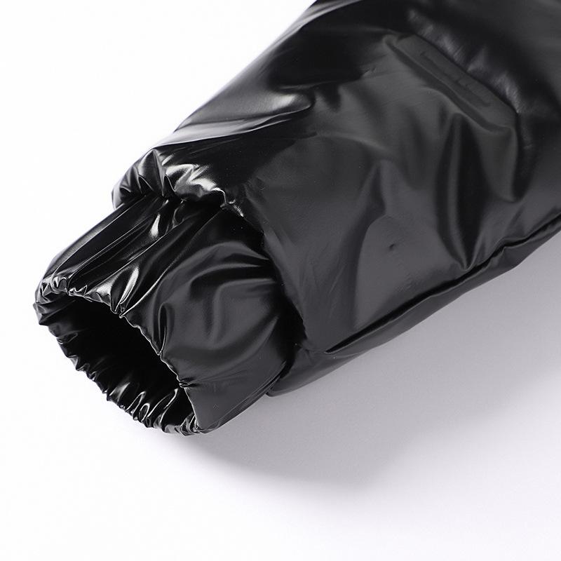 Осенне-зимняя серая куртка на утином пуху, мужская модная красивая новая повседневная однотонная глянцевая куртка-пуховик, мужская одежда