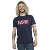 Marvel Mens Comics Hearts Logo T-Shirt