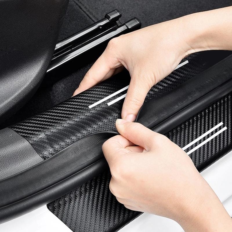 For Toyota Corolla CROSS Car Door Sill Sticker Protector Decorate  -2024 Waterproof Threshold Strip Dust Pad Accessories