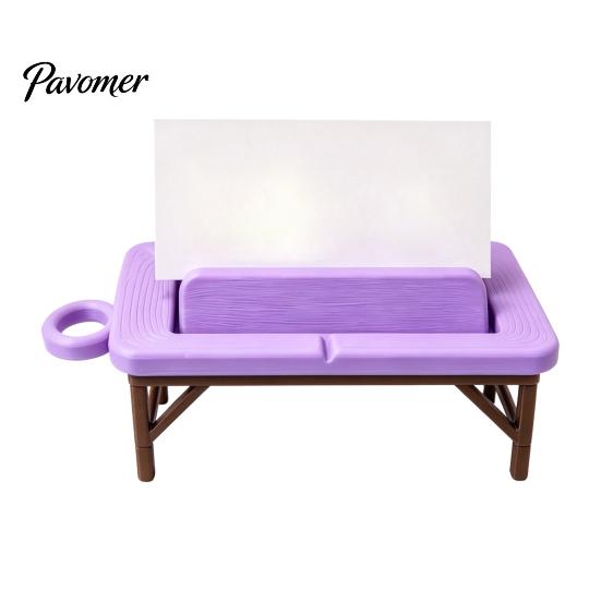 Clinic Reception Decor Mini Massage Table Business Card Holder, Creative Organizer with U-shaped Headrest Spa Opening Gift And Miniature Towel,