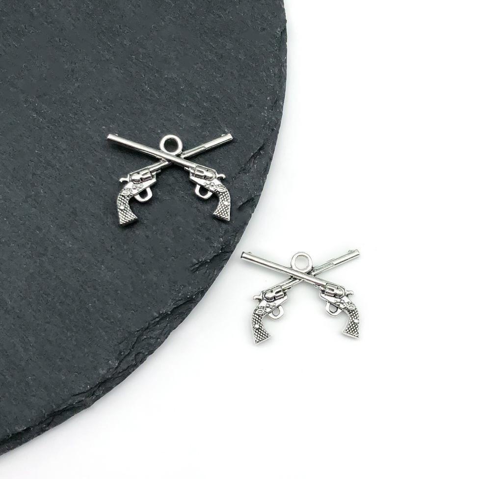 Ожерелье и браслет из сплава в стиле ретро с подвеской «Пуля»