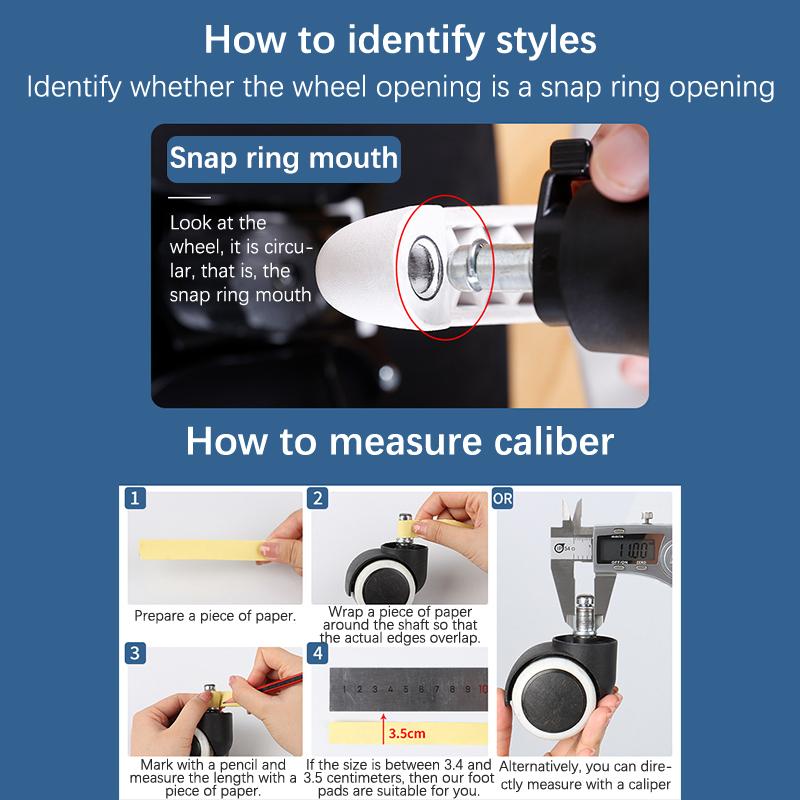 1 шт. Колеса для офисного кресла, поворотные колеса для фиксированных стационарных колес, сменные направляющие для стульев, мебельные ножки, стопор колес