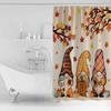 Гном на День Благодарения Занавески для душа с кленовыми листьями Водонепроницаемые занавески для ванной Декор для дома Современная роскошная занавеска для ванной
