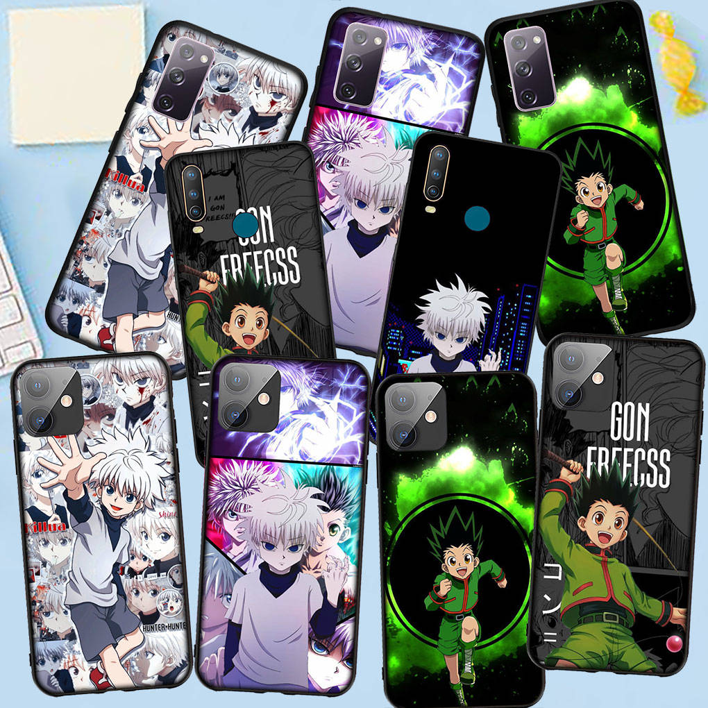 Чехол для телефона Samsung Galaxy S25 S24 S23 iPhone 16 15 Xiaomi Redmi Note 14 13 12 16E 11 Pro Max OPPO Moto Killua Hunter X Hunter Gon Freecss Cartoon