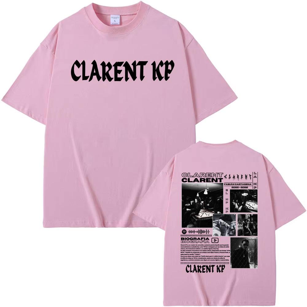 Rapper Clarent Kp Album Tour 2026 Cover T Shirts Mens Clothing Harajuku Vintage Classic Tshirts Oversized Short Sleeve Tshirt