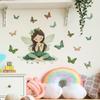 Сказочная бабочка цветок сказочная спальня крыльцо настенный фон украшающий стикер стены