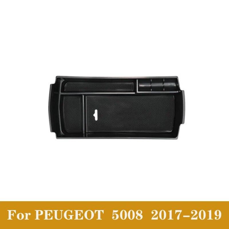 Для Peugeot 2008 3008 GT 4008 5008 308 408 автомобильный черный интерьер консоли подлокотник ящик для хранения перчаток лоток-контейнер-органайзер