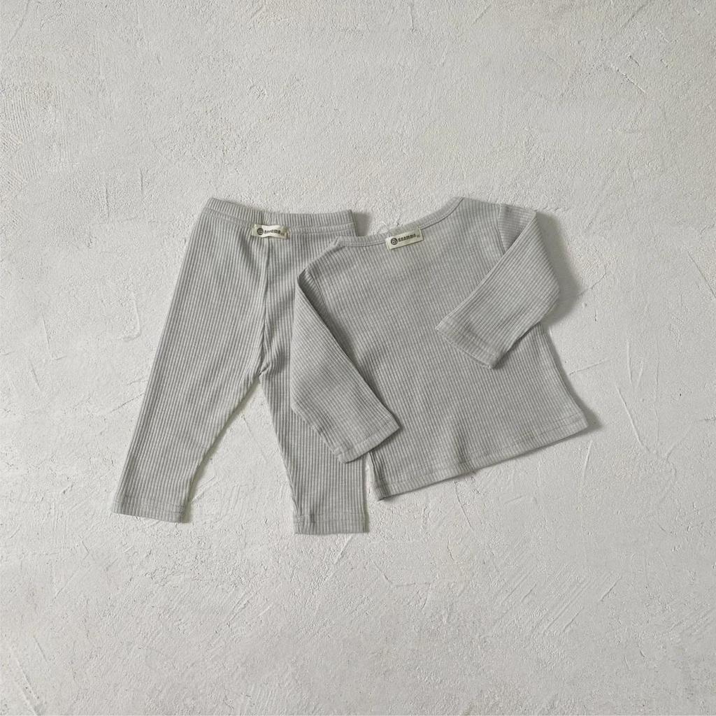 Осенний детский пижамный комплект: Эластичный, удобный, грубый пит-стиль для мальчиков и девочек