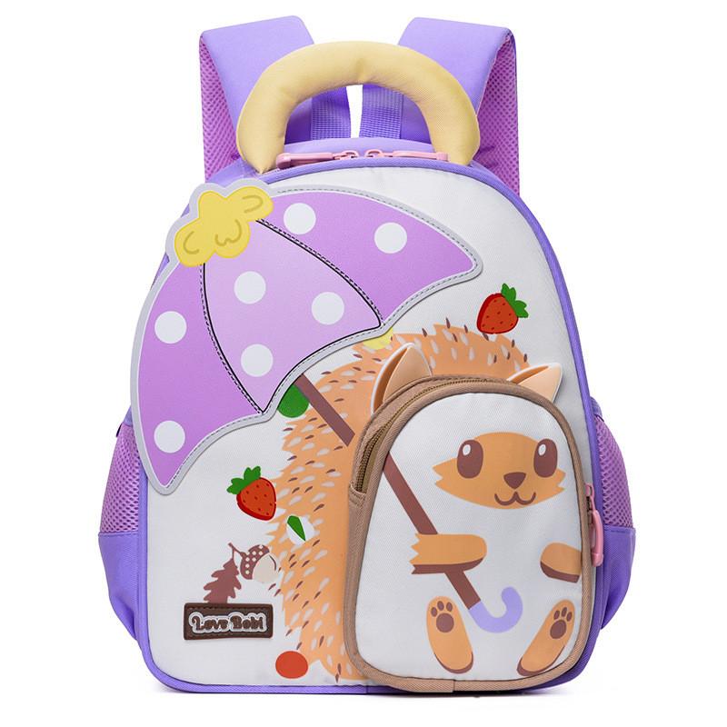 Eye-catching Cartoon Hedgehog Kids Backpack Lightweight And Fun Design For Boys Girls Preschool Use