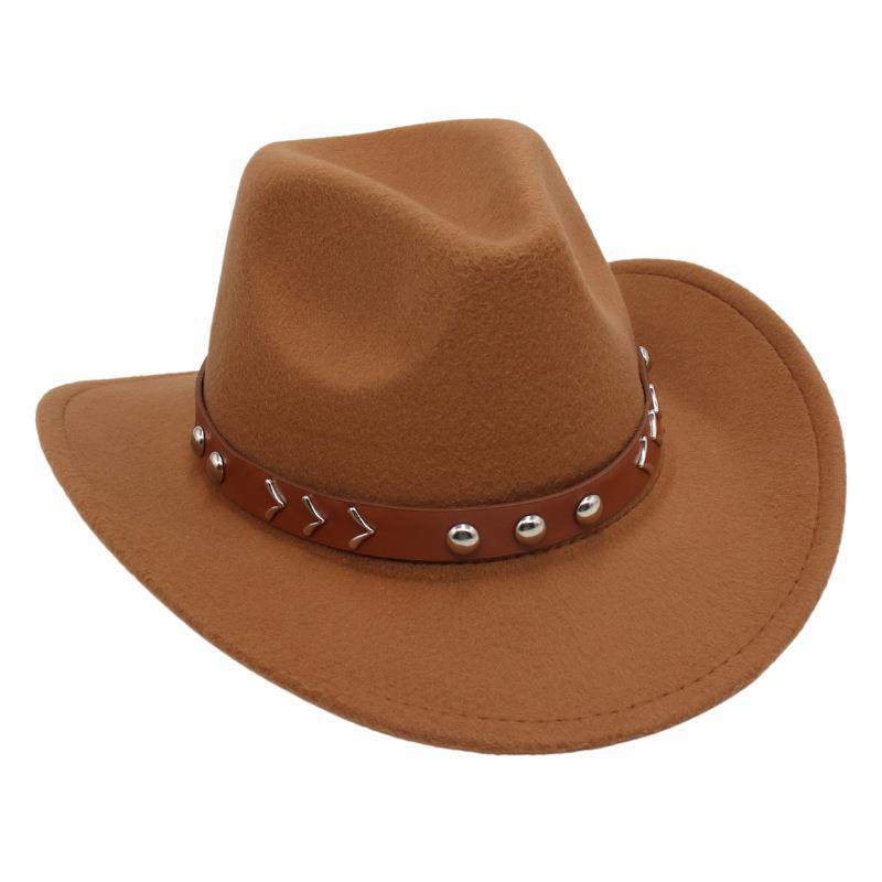 Клепка Тибетская Шляпа Цилиндр Пояс Ковбойская Шляпа Джазовая Шляпа Танцевальная Шляпа из Войлока Монгольская Шляпа от Солнца Оптом Для Мужчин и Женщин
