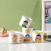 Cute Couple Ceramic Cup High Value Cartoon Mug Household Water Cup Wedding Souvenir Gift Shop Celebration Cup