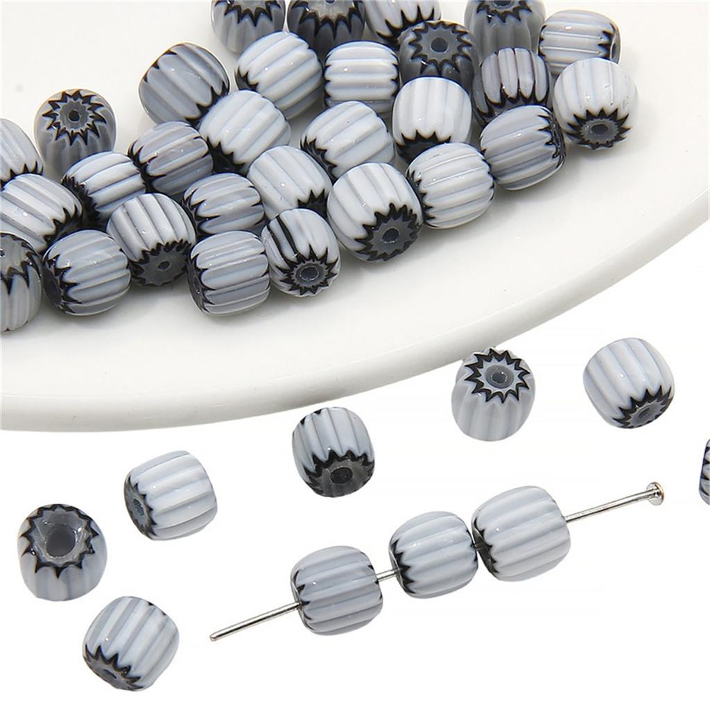 10 шт. Смоляные цветы Бусины Набор рассыпных бусин Смоляная текстура Подходит для изготовления ювелирных изделий Форма тыквы Аксессуары для ожерелья