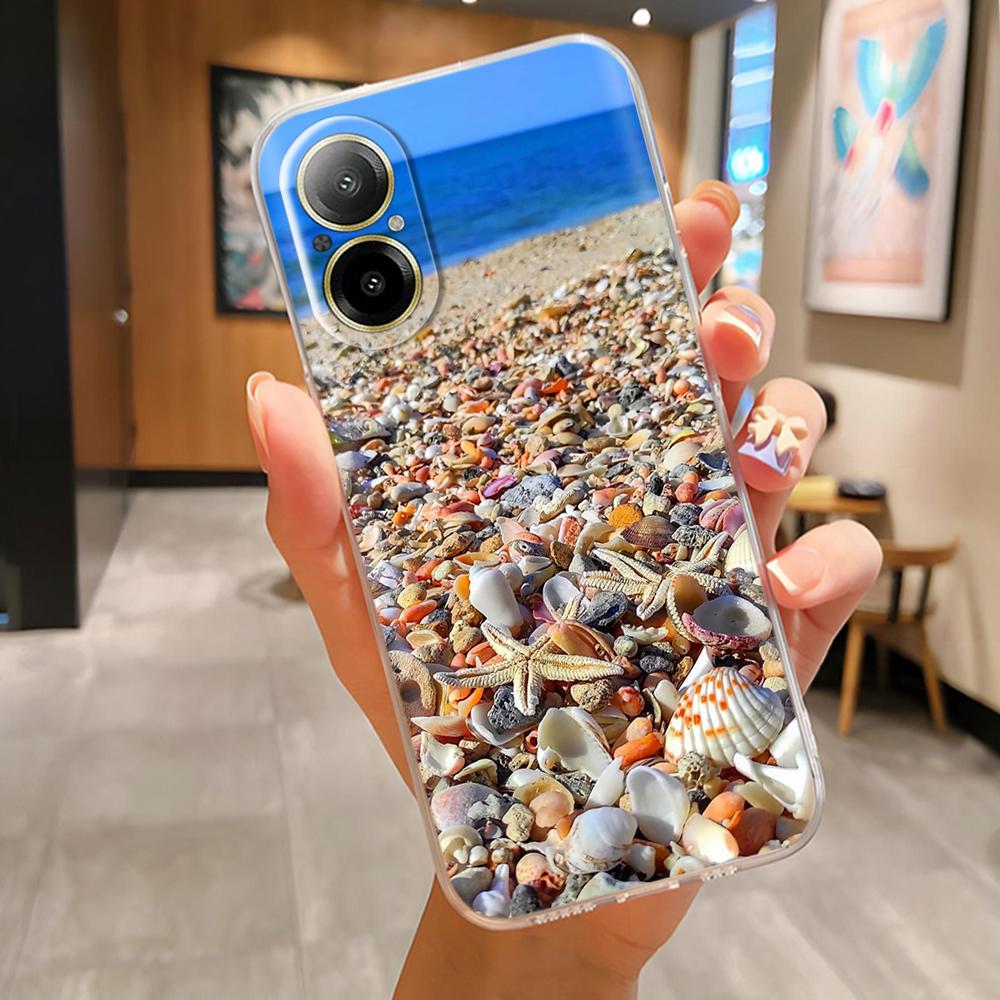 Для Oppo Realme C67 4G Чехол для телефона Красивые узоры бабочек Мягкий тонкий ТПУ Прозрачный силиконовый бампер Для Realme C67 4G RealmeC67