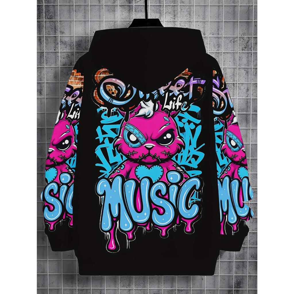 Новая толстовка с капюшоном с 3D-принтом, модная толстовка с длинным рукавом и капюшоном, удобный пуловер для мальчиков и девочек, детская толстовка