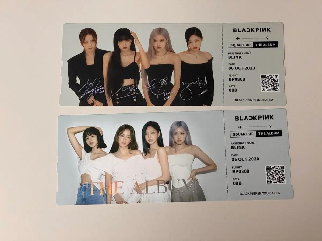 BLACKPINK The Album Bonus Tickets (2 types) Used
