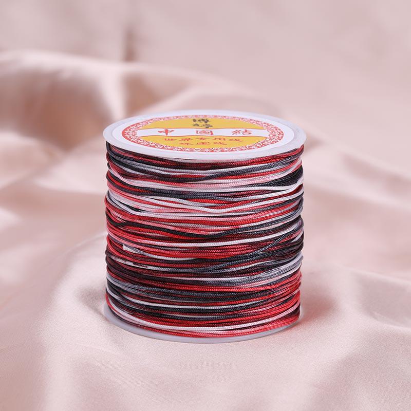 Цветной градиентный шнур для браслета ручной работы с нефритовым оттенком - 100 м плетеный шнур своими руками для подвесок