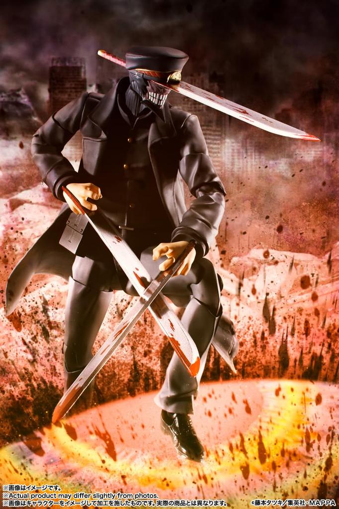 TAMASHII NATIONS Chainsaw Man самурайский меч 165 мм окрашенная подвижная фигурка SHFiguarts приблизительная. АБС и ПВХ