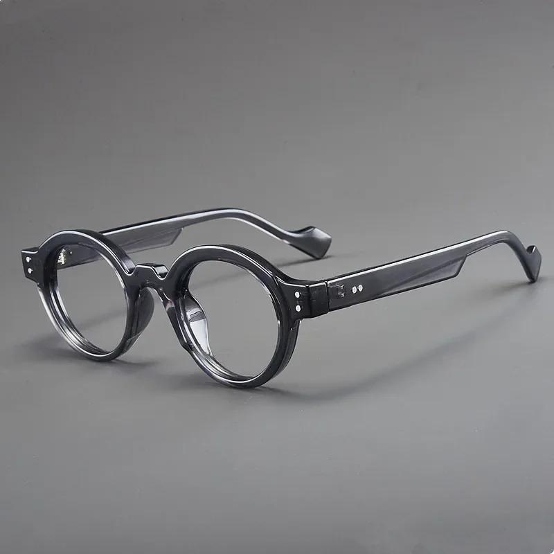 Unisex Vintage Small Round Frame Reading Eyewear Blue Light Blocking Presbyopia Glasses Fashion Multi-Colored Eyewear Legs