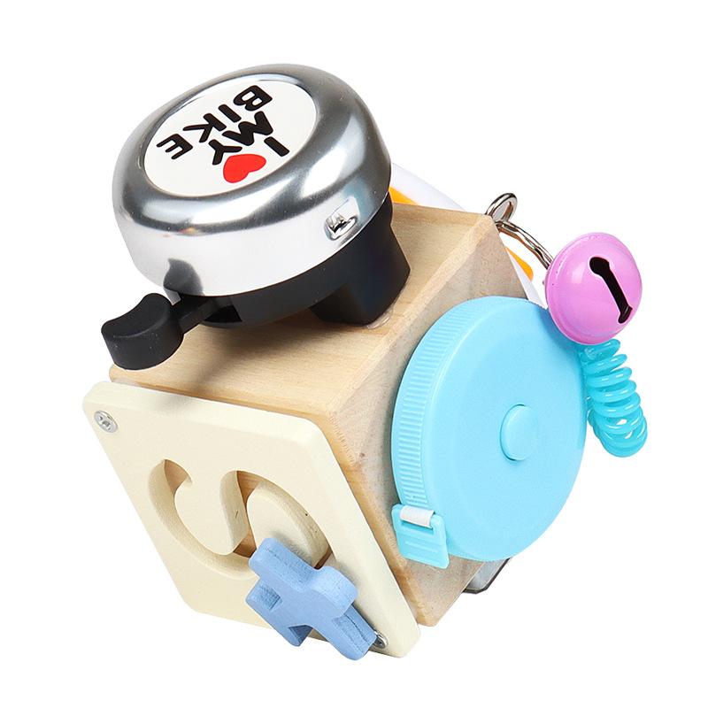 Гексаэдр Разблокировка Монтессори Учебные пособия Бизиборд Обучающие игрушки Детское раннее образование Бизидом Маленькие игрушки