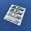 Emblem Car Rear Trunk Sticker Body Sign Badge Car Trunk Sticke For Benz GT BlackSeries Logo Emblem Lettering Accessories yy1