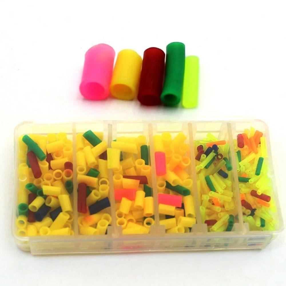 Fish Tackle Fishing Goods Accessories For Carp Tail Rubber Tubes Fishing Float Sleeves Fixed Lines