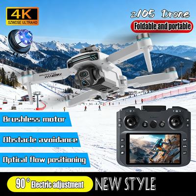2026 Складной дрон Z105 5G WiFi GPS Бесколлекторный двигатель 8K Двойная HD-камера Широкоугольный Профессиональный квадрокоптер Наружный RC-вертолет Игрушки