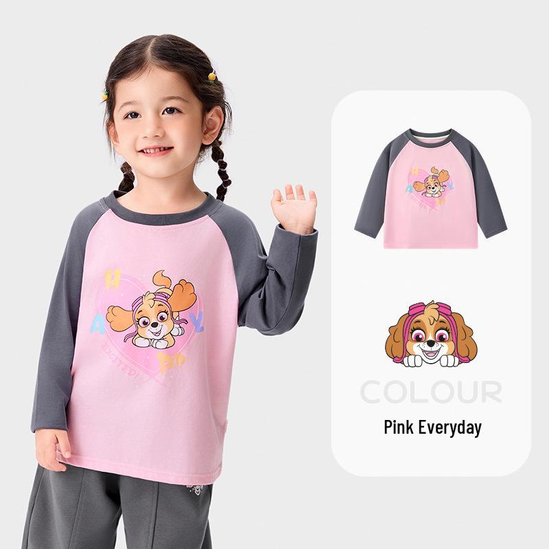Детская футболка с длинным рукавом и круглым вырезом «Щенячий патруль» для мальчиков и девочек - Новинка весна/осень