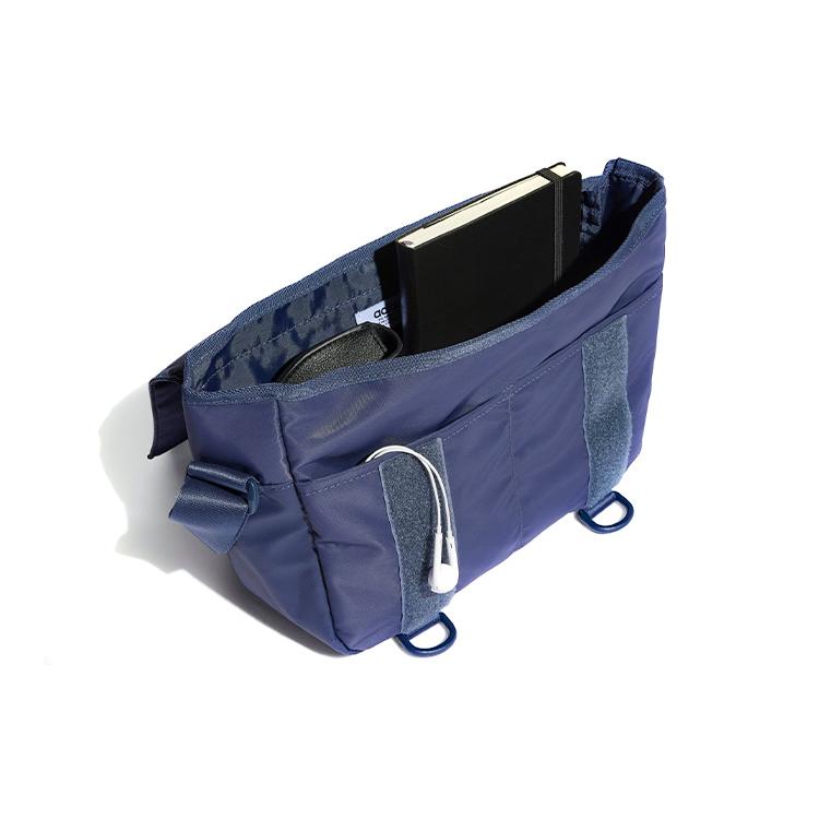 New Adidas Originals Recycled Nylon Shoulder Bag, Crossbody Bag Unisex Marine Blue HD9642